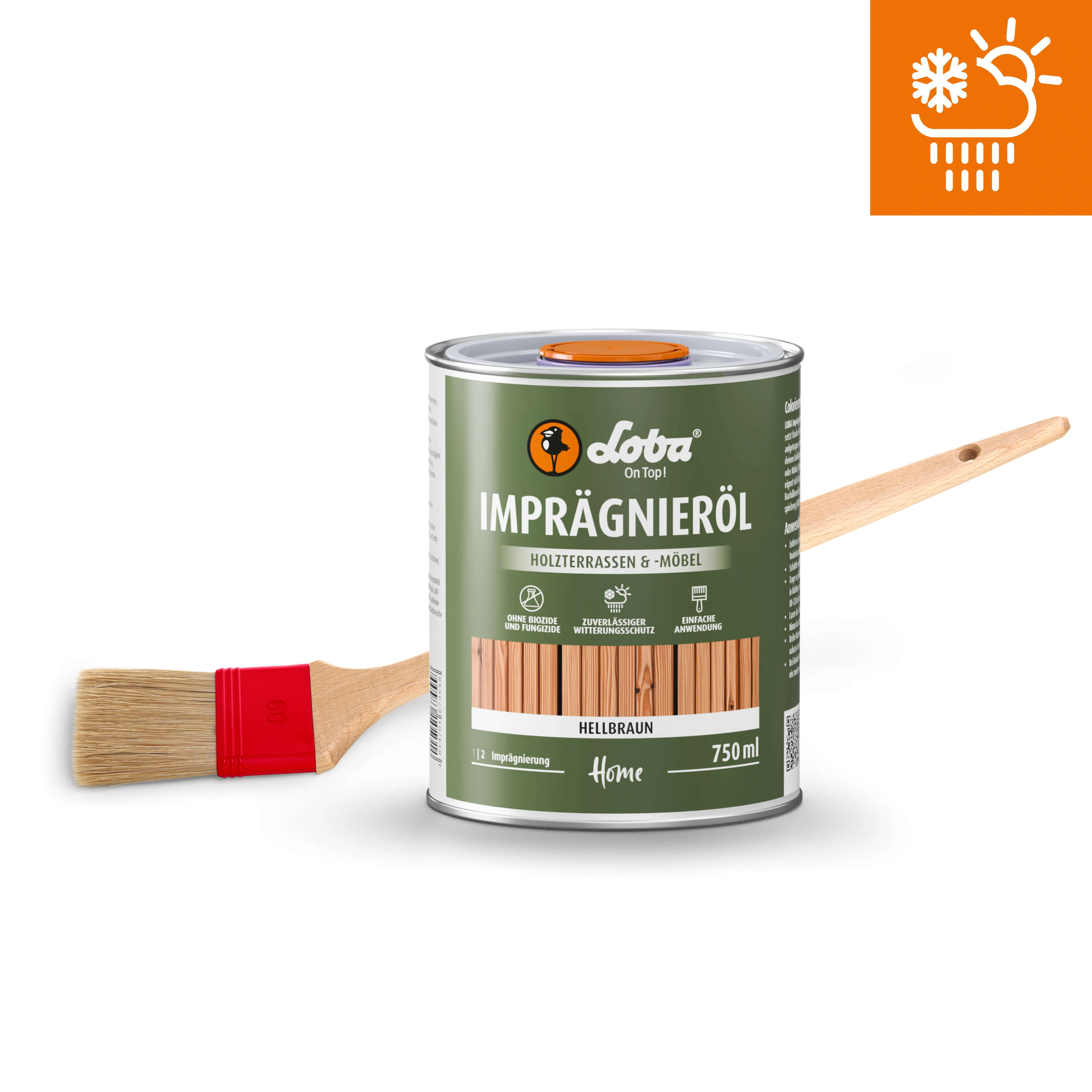Imprägnieröl Set S - Hellbraun