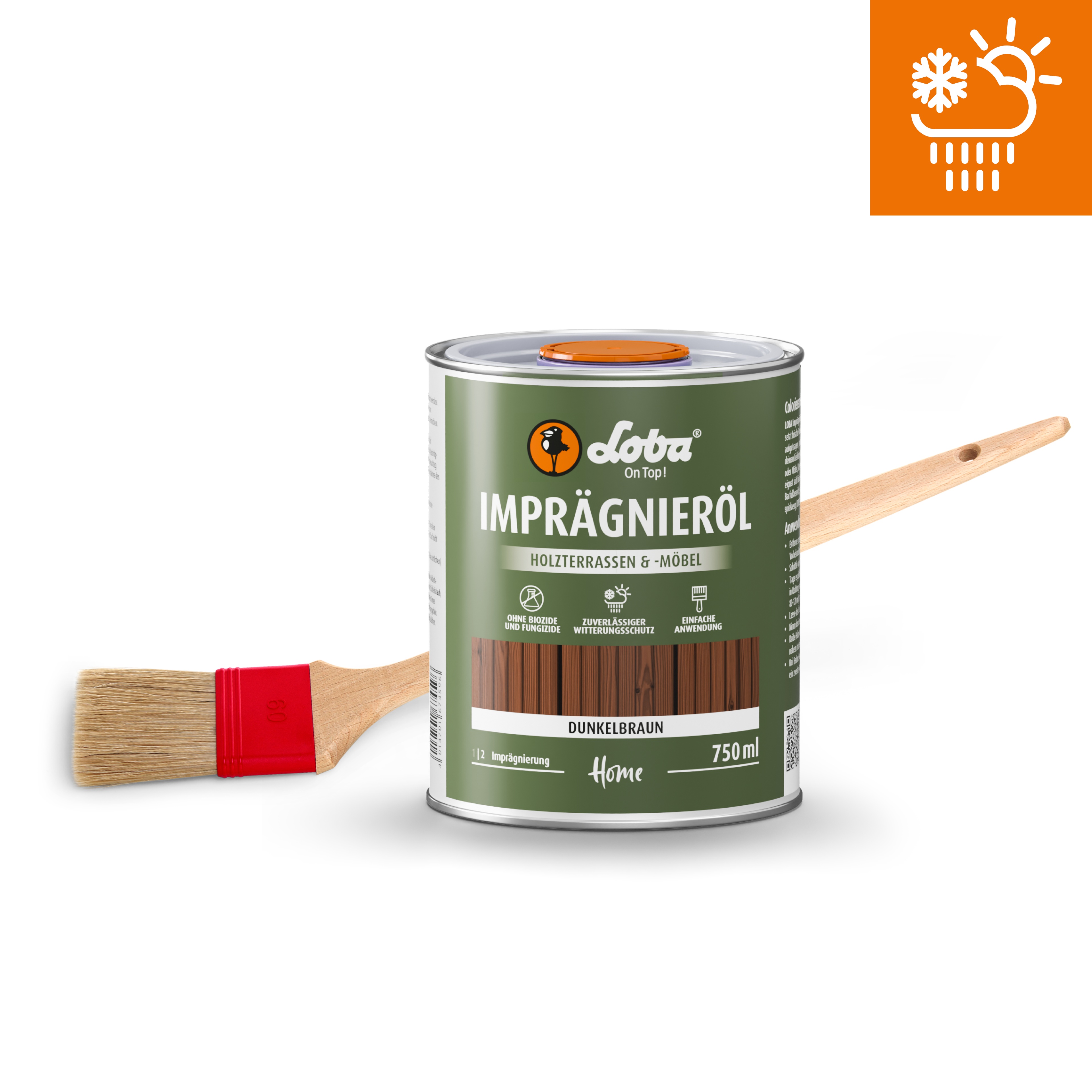 Imprägnieröl Set S - Dunkelbraun