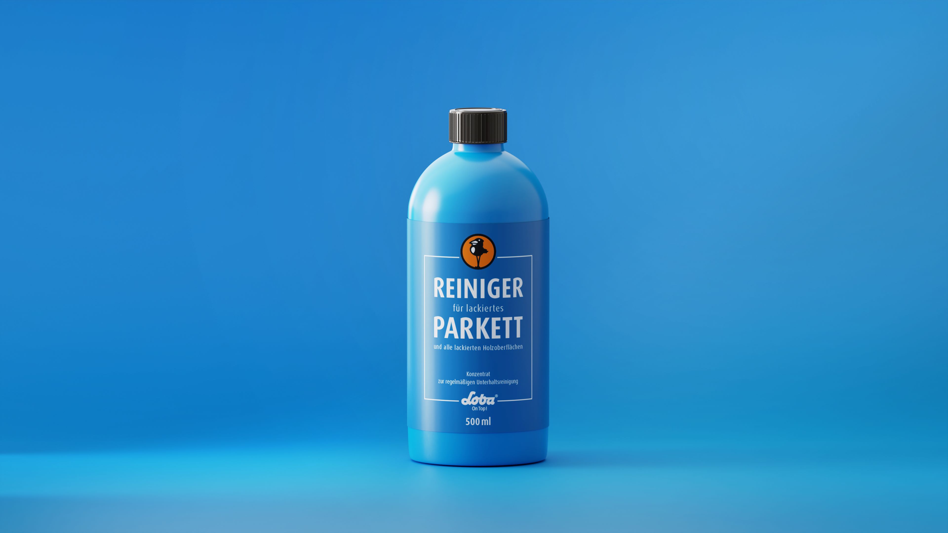 LOBA Parkett Reiniger für lackierte Böden | 500ml Konzentrat für 50L Holz-Reiniger | pH-neutral, Schlierenfrei, biologisch abbaubar | Holzpflege-Reiniger für nachhaltige Parkett-Pflege
