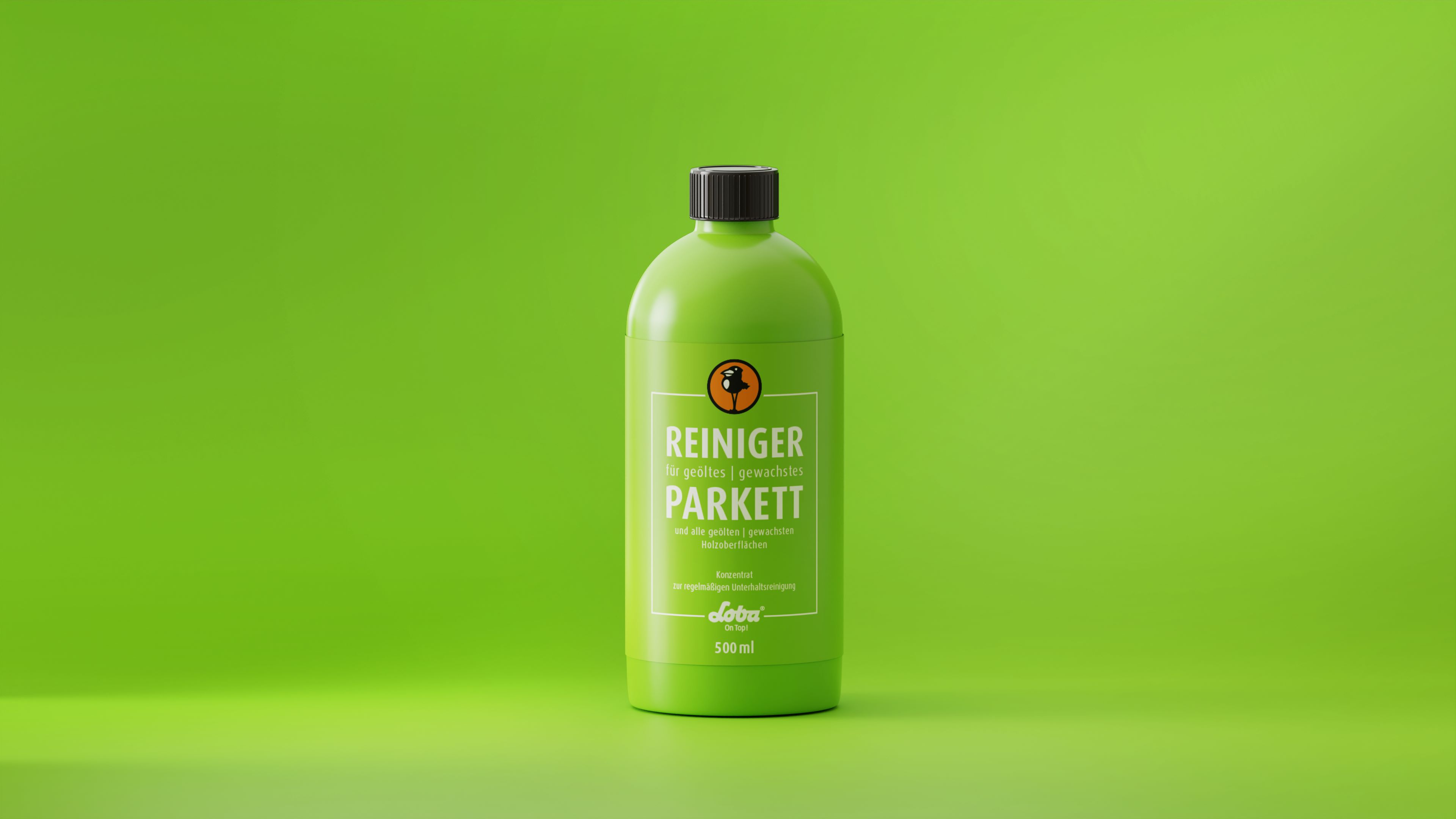 LOBA Parkett-Reiniger für geölte & gewachste Böden - 500ml Konzentrat für 50L Holz-Reiniger | pH-neutral, Schlierenfrei, biologisch abbaubar | Holzpflege-Reiniger für nachhaltige Parkett-Pflege