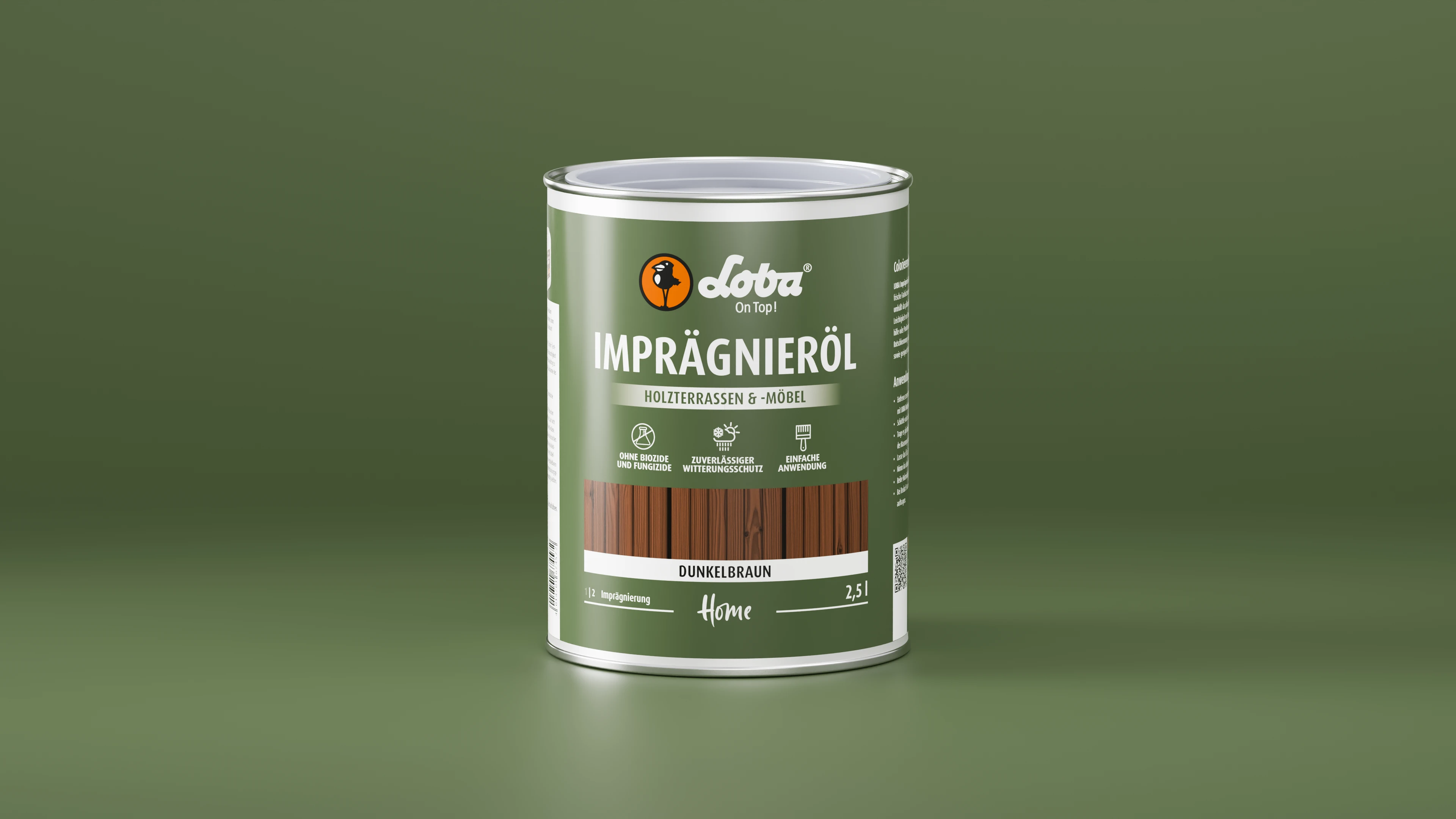 LOBA Imprägnieröl dunkelbraun - 2,5l